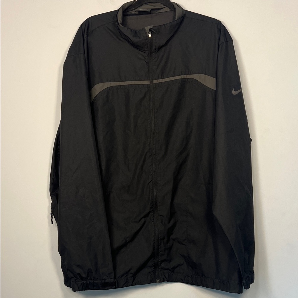 Nike Golf‎ Men's Black and Gray Lightweight Windbreaker Jacket Size XXL